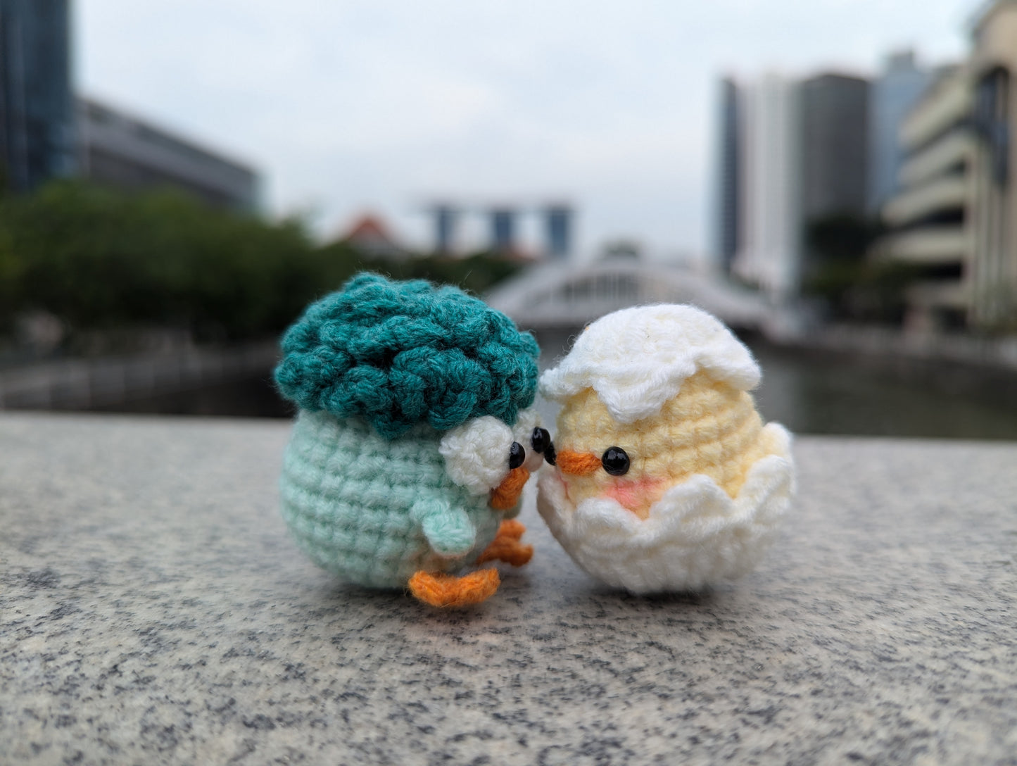 Handmade Crochet Birdie Figurines