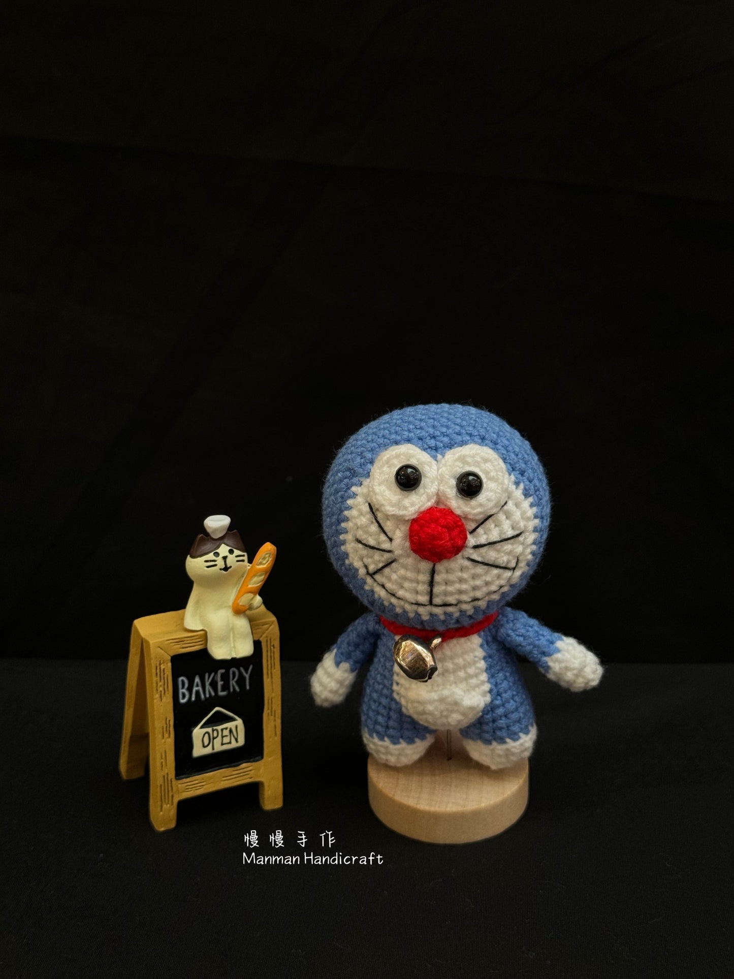 Handmade Crocheted Doraemon Plush Doll