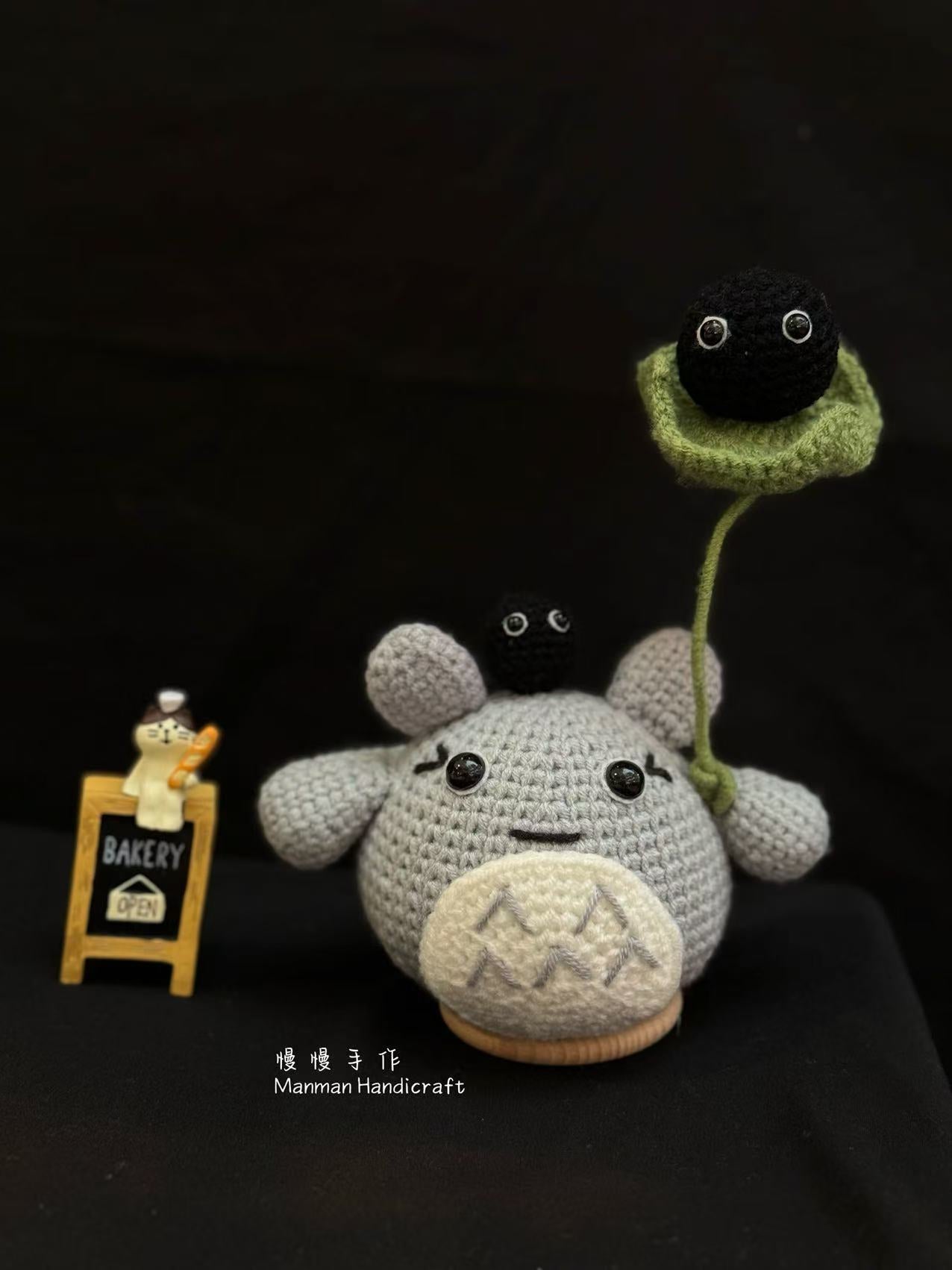 Adorable Handmade Crocheted Totoro Plush Doll