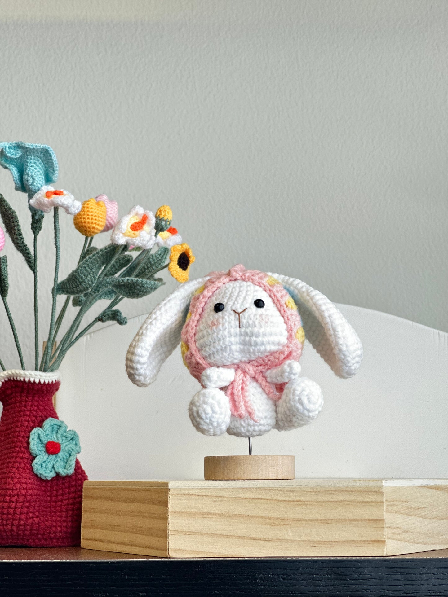 Crochet Bunny in Hood (Purple & Pink Versions)