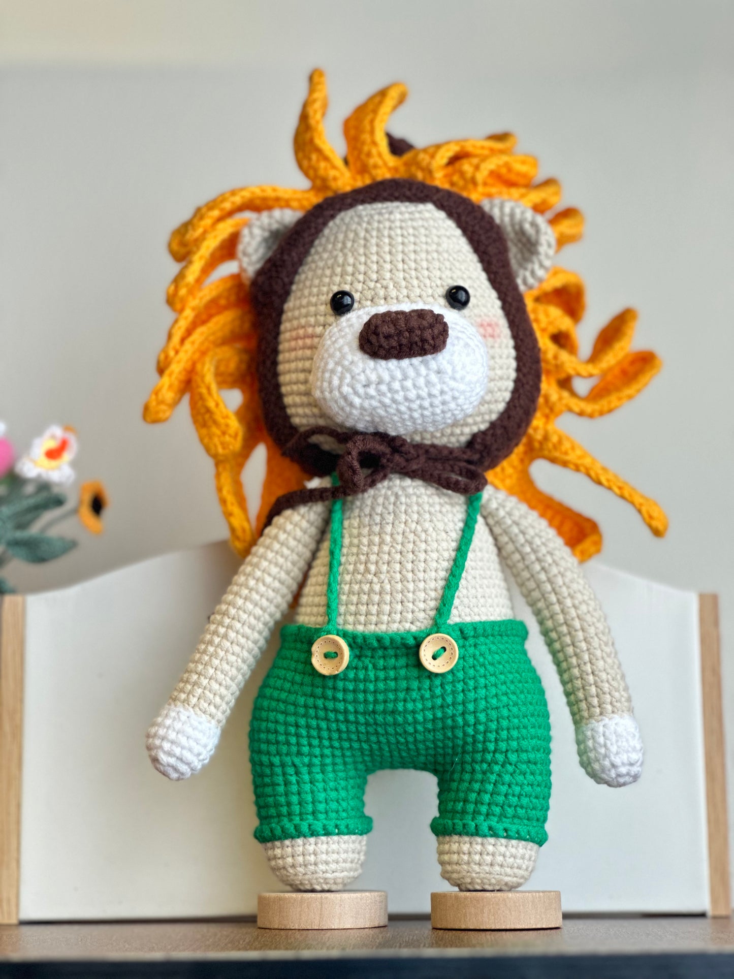 Crochet Pumpkin, Sunflower, and Lion