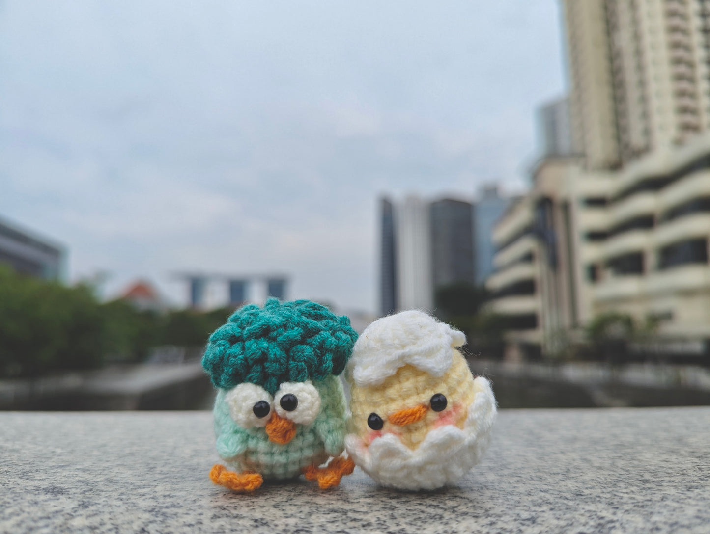 Handmade Crochet Birdie Figurines