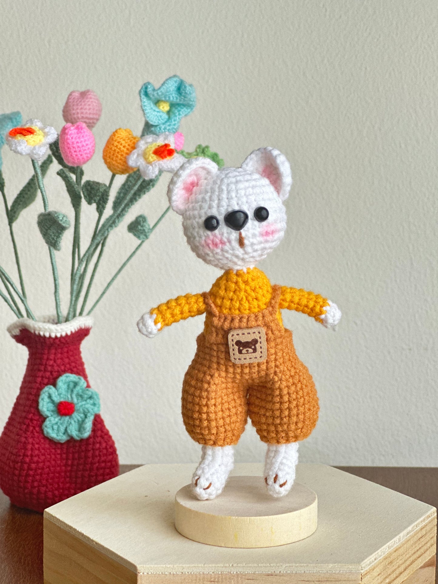 Crochet Doll rabbit, mouse and tiger