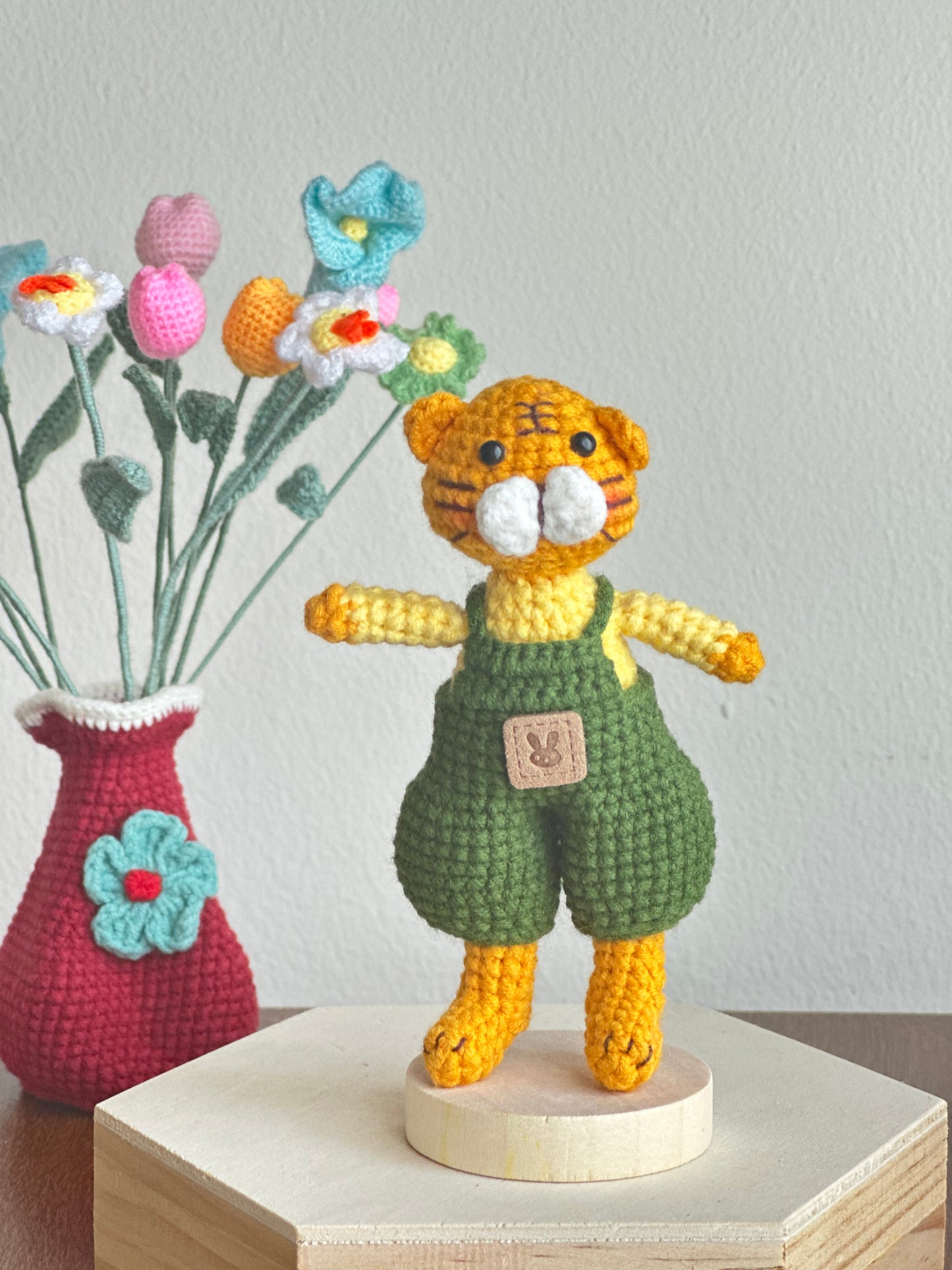 Crochet Doll rabbit, mouse and tiger