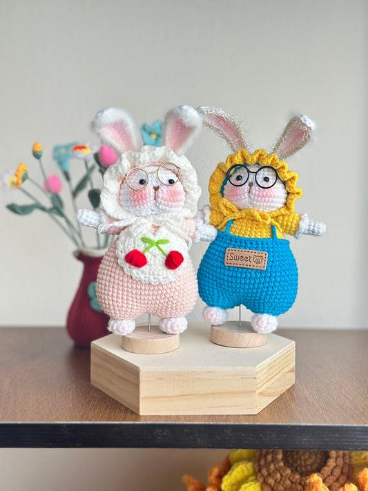 Adorable Crochet Bunny Duo