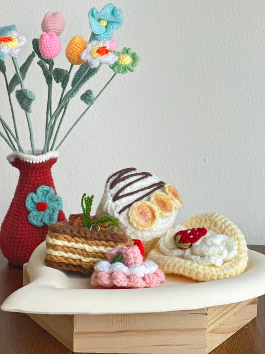 Handmade Crochet Dessert Set