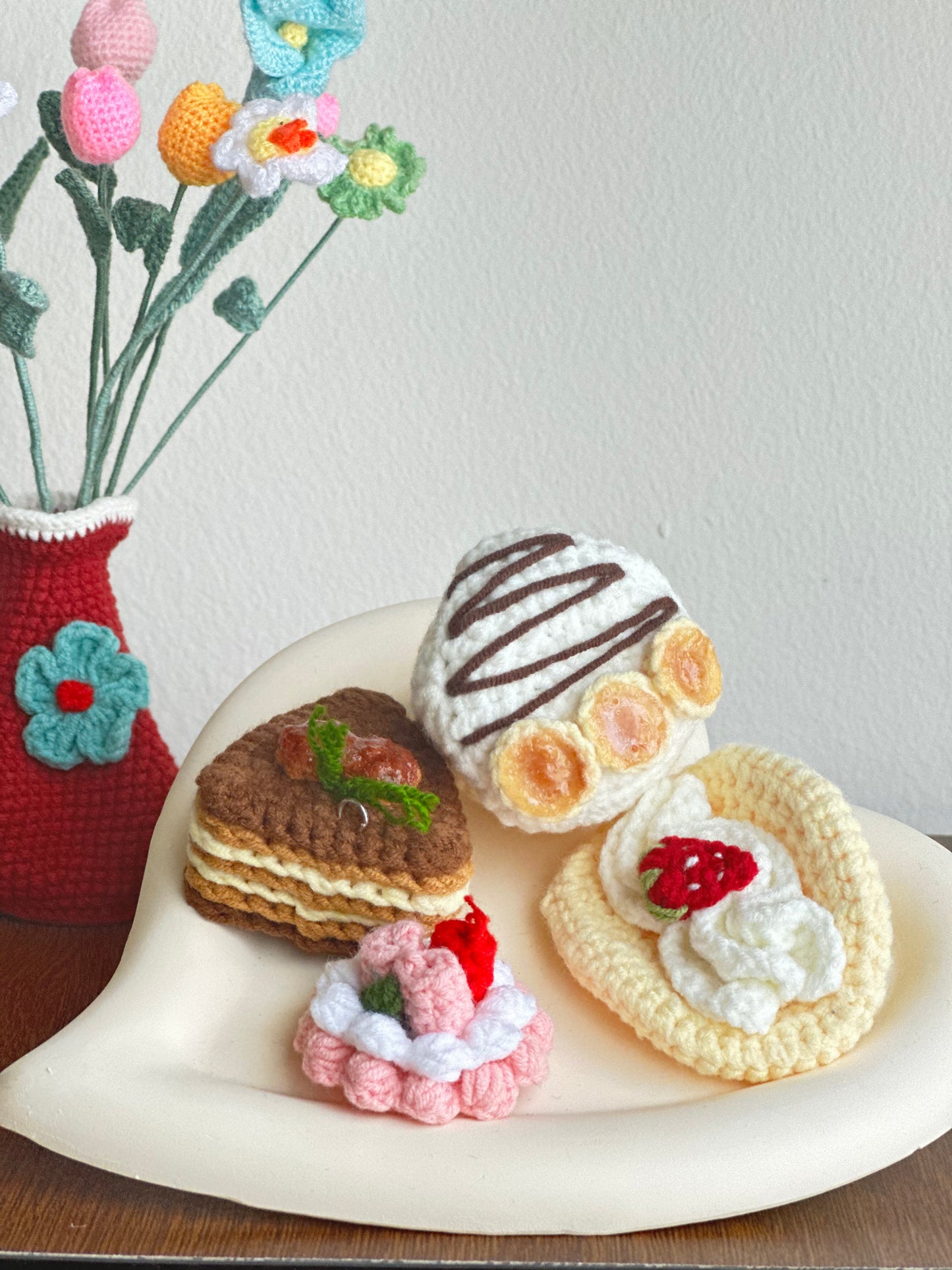 Handmade Crochet Dessert Set