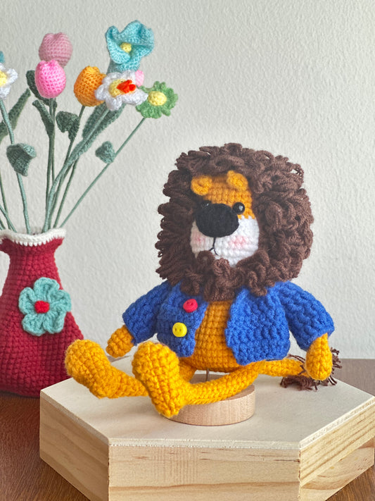 Handmade Crochet Lion Plush