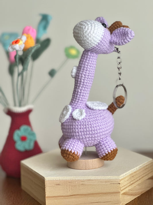 Crochet Giraffe Keychain