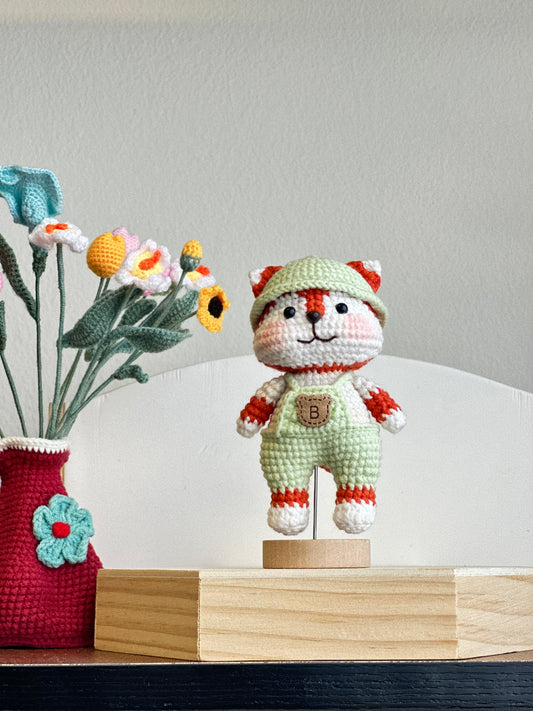 Orange Fox Crochet Doll