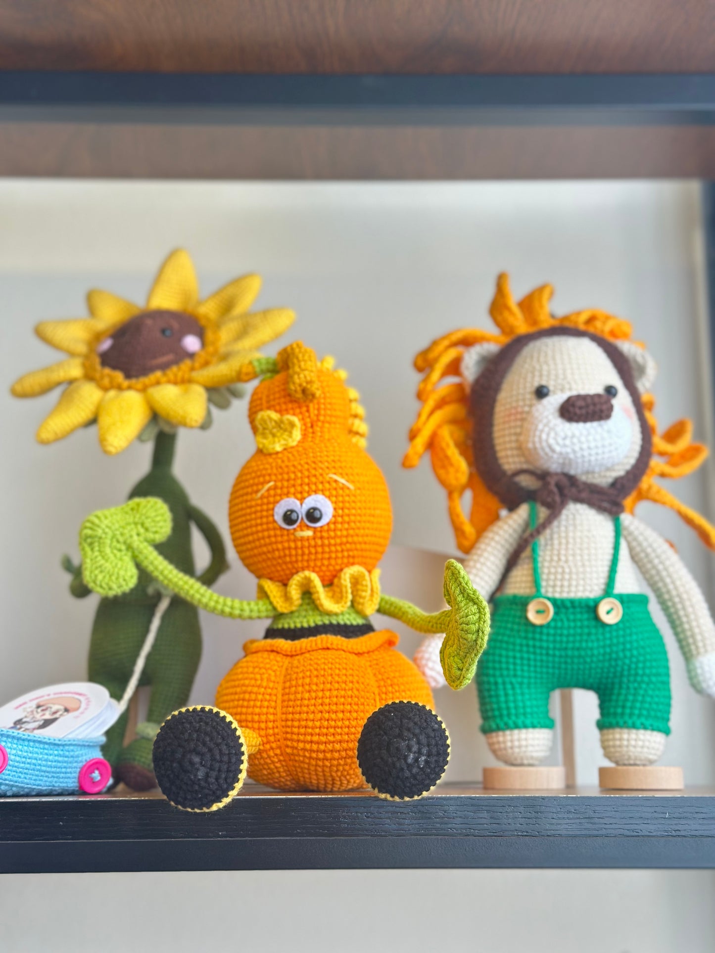 Crochet Pumpkin, Sunflower, and Lion