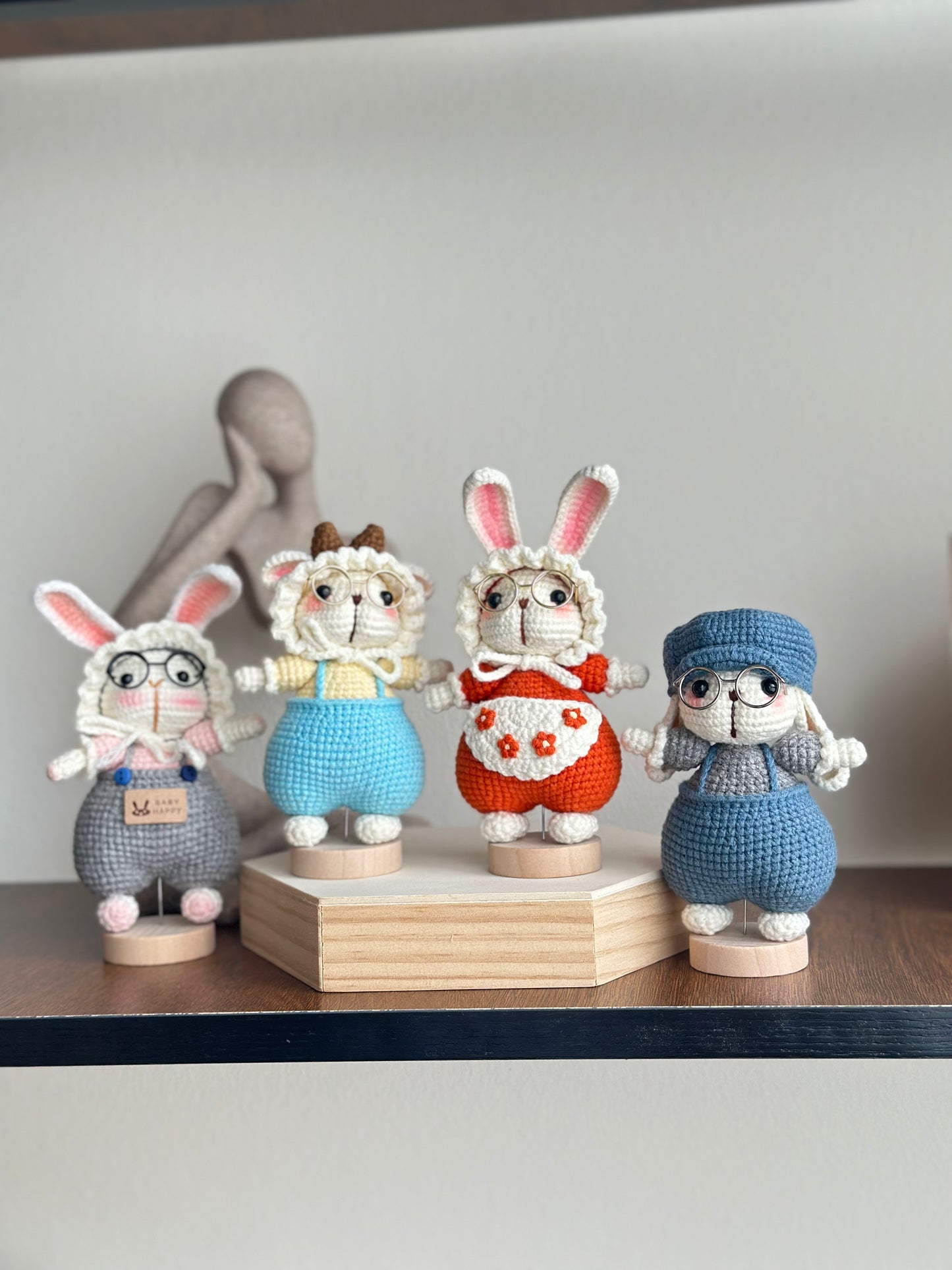 Handmade Crochet Doll Collection – Adorable Bunny and Animal-Themed Plushies